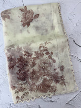 Handworked Glass organza saree with digital prints- MOS987