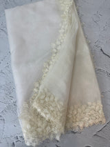Soft Organza saree with embroidery borders - MSH5777 Offwhite
