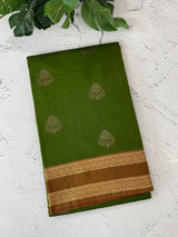 Silk cotton saree with zari weaving - MSK897