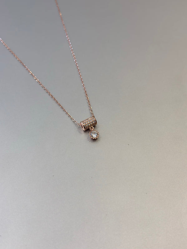 Elara 92.5 RoseGold Necklace EL270