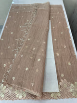 Soft Tissue kota embroidery saree MSK4660 - Dusky PeachPink