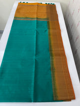 Soft silk sarees with contrast pallu & blouse MJL890