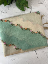 Soft Jute tissue saree with embroidery MJT671