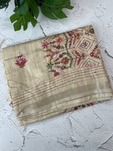 Handworked Blended tussar silk saree MS90543 (12)