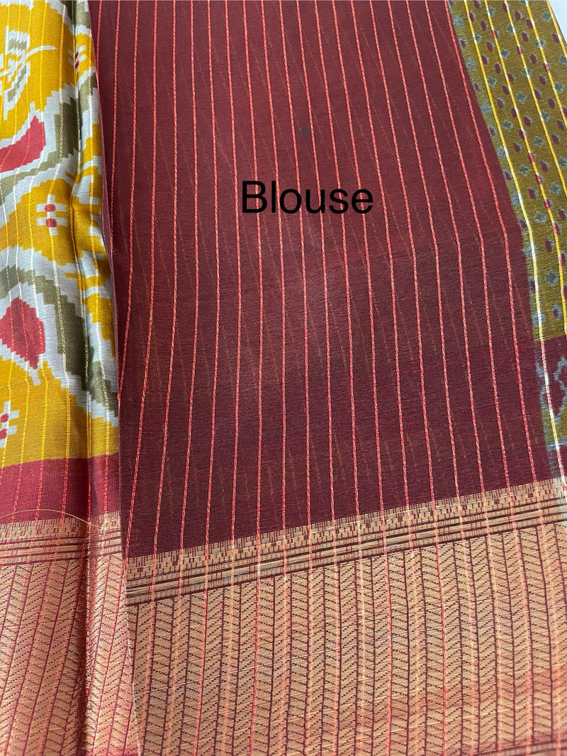 Semi silk saree with zari border MS99789
