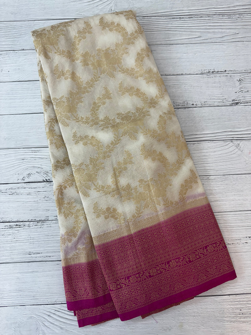 Semi banarasi Georgette saree - MSB8976