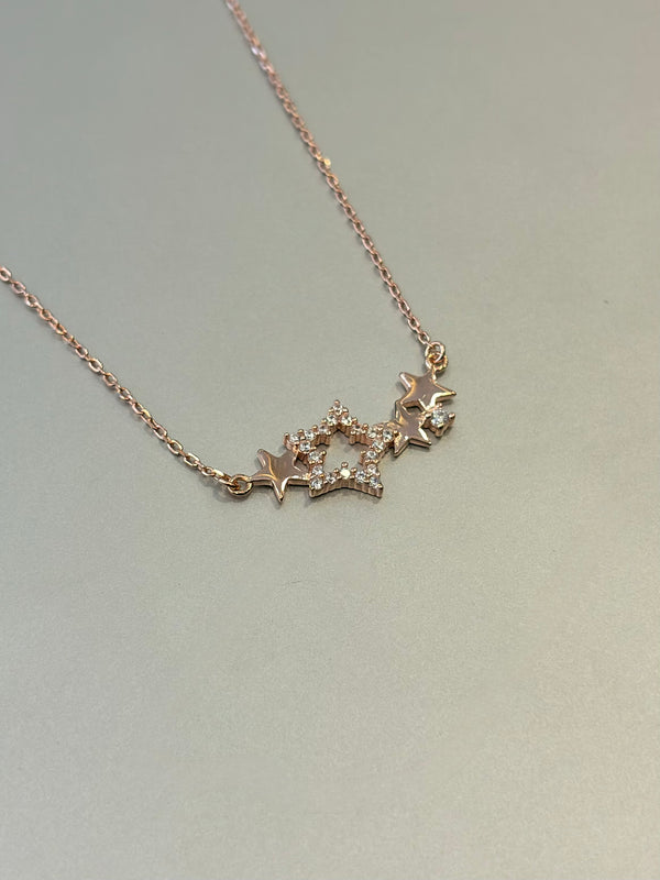 Elara 92.5 RoseGold Necklace EL267