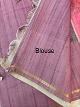 Semi soft Matka silk saree with borders MSS599