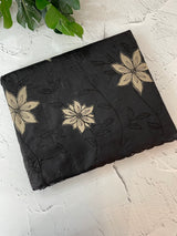 Semi organza saree with appliqué work - MSH906