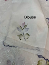 NetkKota saree with handpainting and embroidery MS7833