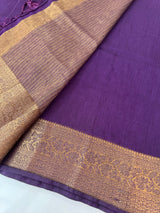Jute silk saree with antique zari weaving MJL399