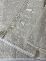 Kota embriodery saree MS1455 Pastel Beige