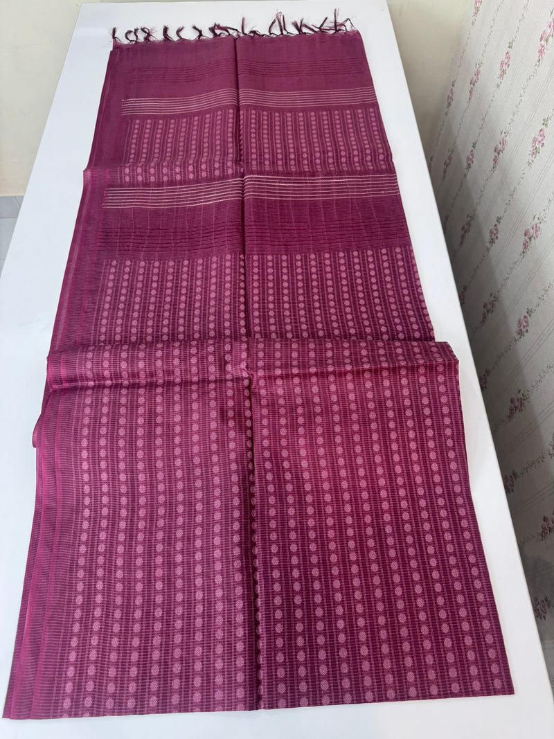 Bamboo tussar silk saree with thread work - MTSS456