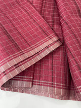 Semi silk saree in check pattern MSR699
