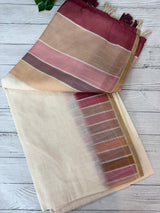 Rainbow semi Linen Saree MLS615- 13