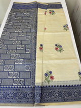 Semi silk saree with embroidery MSS456