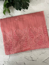 Blended matka Tussar silk saree with cutwork MS4856