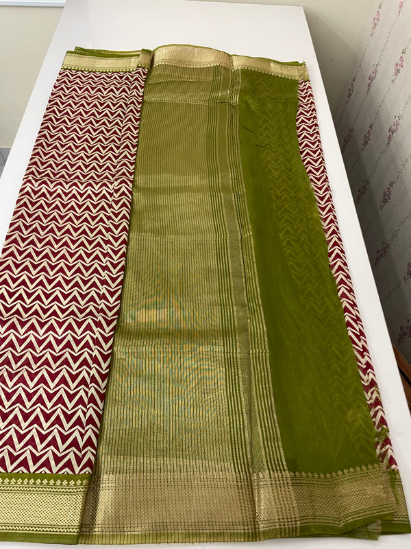 Soft chanderi saree  MS9871