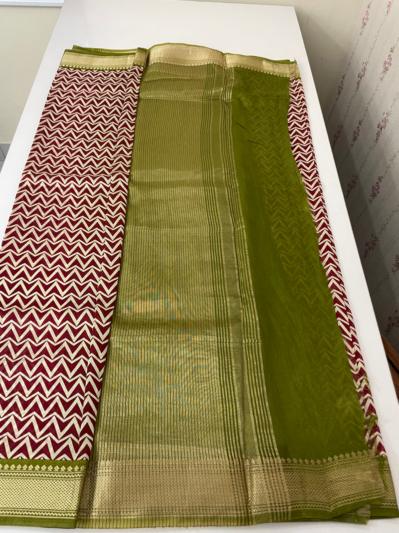 Soft chanderi saree  MS9871