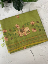 Cotton silk Saree with embroidery MSJ7666