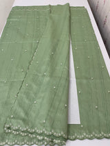 Cutwork Semi tussar saree MTSS674