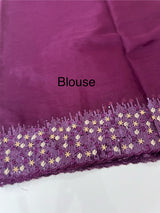 Organza saree with embroidery borders - MSH907