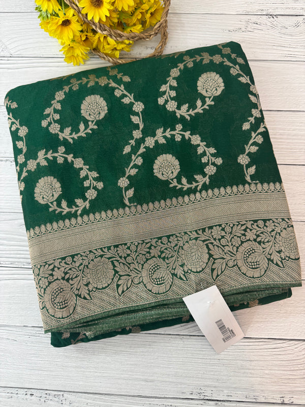 Semi Banarasi Georgette saree MKGS721