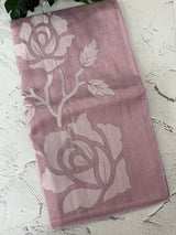 Blended Tussar silk saree with applique work- MSH200 Lilac