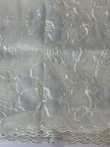 Tissue Organza Applique work saree MS15203