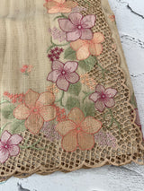 Kota Silk Cutwork saree MST113(2)- Beige