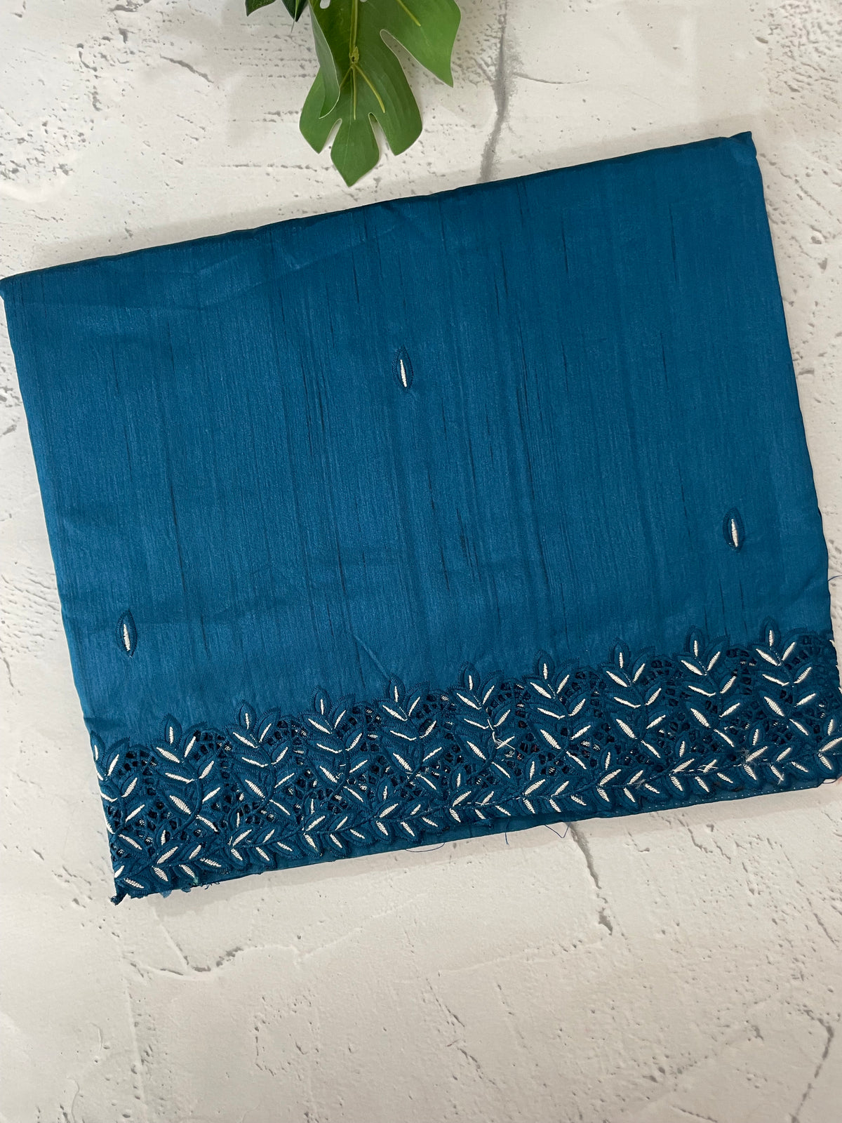 Semi tussar saree with cutwork MSHK566