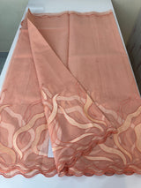 Kota silk embroidery saree  MSH125 - Peach