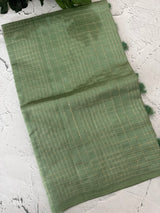 Tussar finish soft silk saree with thread work MTS955