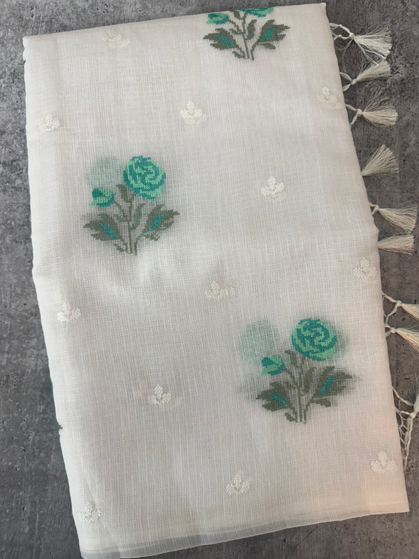 Silky kota embroidery saree MSK654