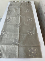 Butter silk saree with embroidery MTS569