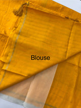 Semi silk saree with retta pettu borders  MTS455 MustardYellow