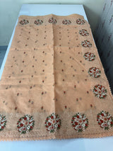 Soft kota silk saree with  embroidery MSS678 Peach