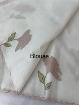 Kota silk cotton saree with applique work MS81789