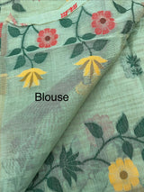 Jamdani silk Cotton Saree with thread work  MSJ787