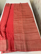 Semi Banarasi Georgette saree MKGS721- Peach
