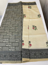 Semi silk saree with embroidery MSS456