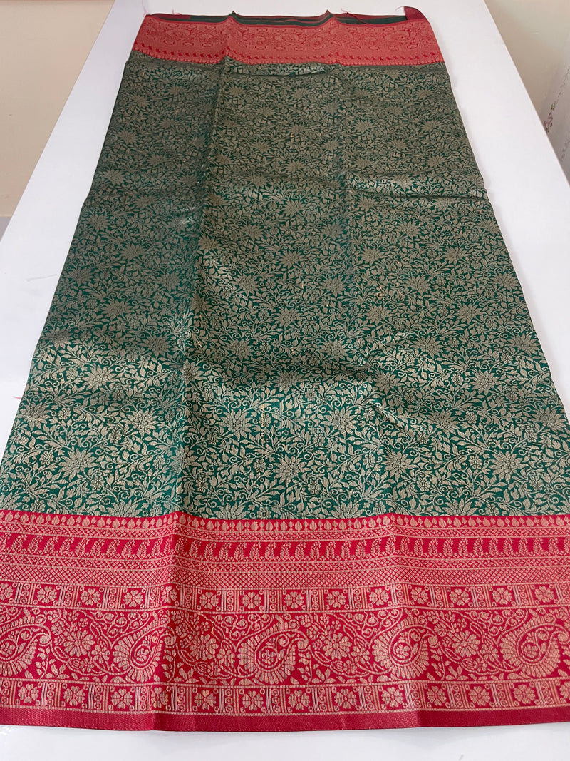 Brocade semi silk saree MS67443