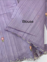 Cutwork Semi tussar saree MTSS680