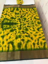 Tie & Dye Jute silk sarees  MJL987