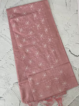 Butter silk saree with embroidery MTS569
