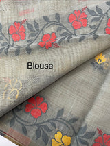Jamdani silk Cotton Saree with thread work  MSJ790