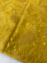 Soft organza saree with applique and thread work - MSH956