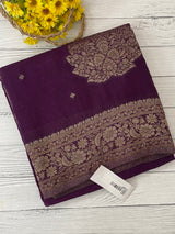 Semi banarasi Crepe Chiffon saree - MS1499 VADAMALLI