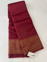 Banarasi warm silk saree with brocade blouse MS12165 Maroon