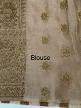 Semi banarasi Khaddi Georgette saree - MS1499 Beige